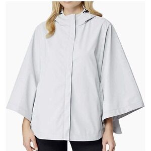 32 Degrees Cool Women Lightweight Hooded Poncho Jacket Rain Outerwear L XL